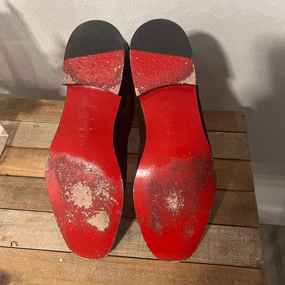 Men’s size 45 1/2 men’s Christian Louboutin Suede Brown Chelsea boots - Picture 4 of 10